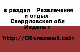  в раздел : Развлечения и отдых . Свердловская обл.,Ивдель г.